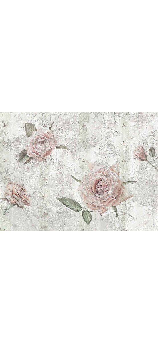 Fototapet floral Tantinet, Komar, design cu aspect vintage, multicolor
