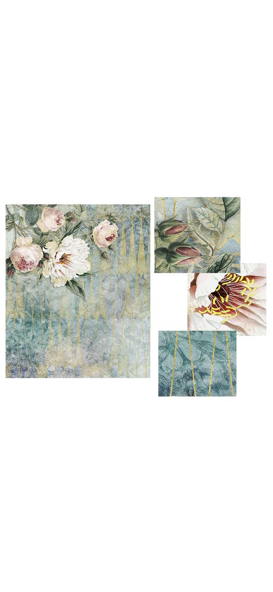 Fototapet floral La Rosa, Komar, vlies lavabil, dimensiuni de 200x250 cm