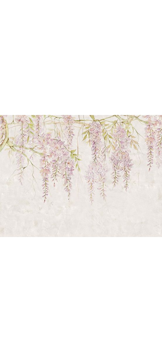 Fototapet floral Wisteria, Komar, model lila, 400x280 cm