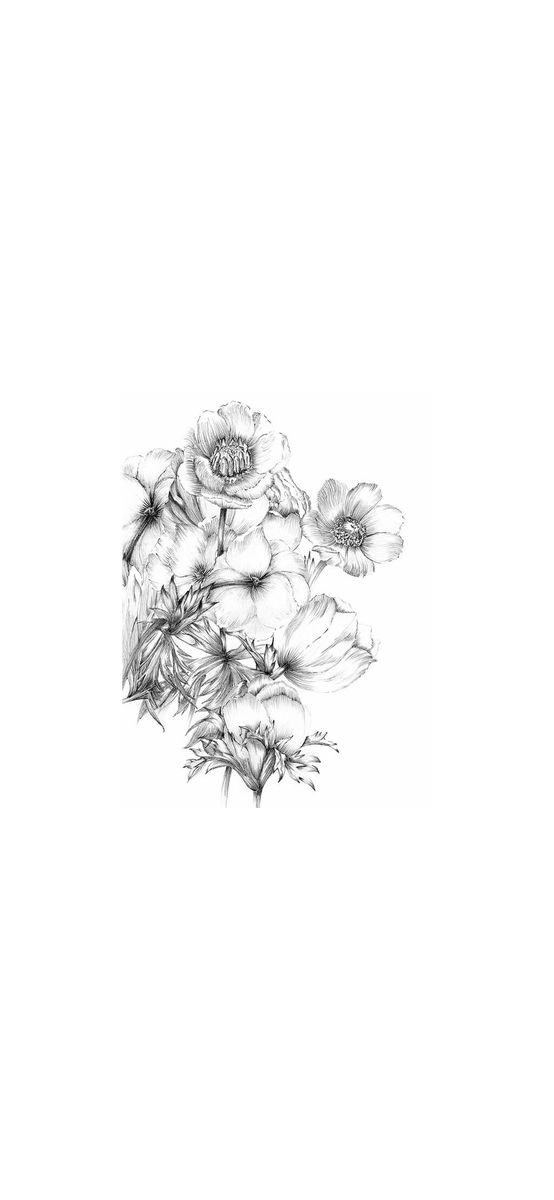 Fototapet floral Embroidery, Komar. model grafic, 184x248 cm