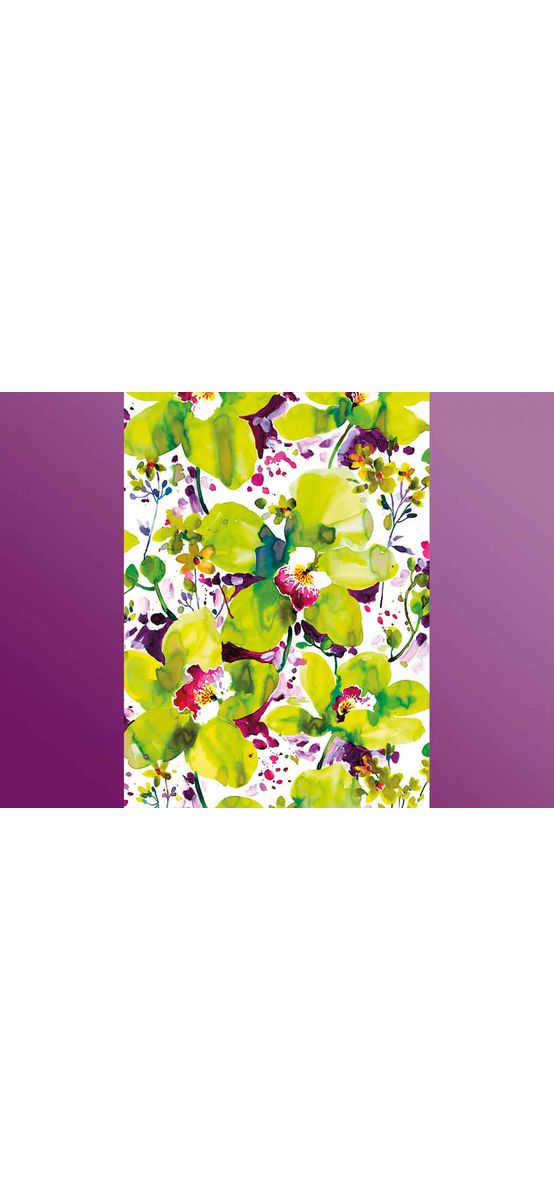 Fototapet floral Viva, Komar, imprimeu orhidee, multicolor