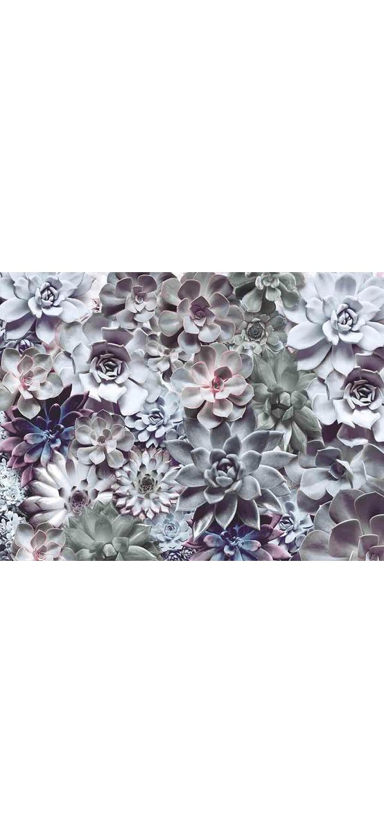 Fototapet floral gri, Komar Shades, dimensiuni 368 x 254 cm