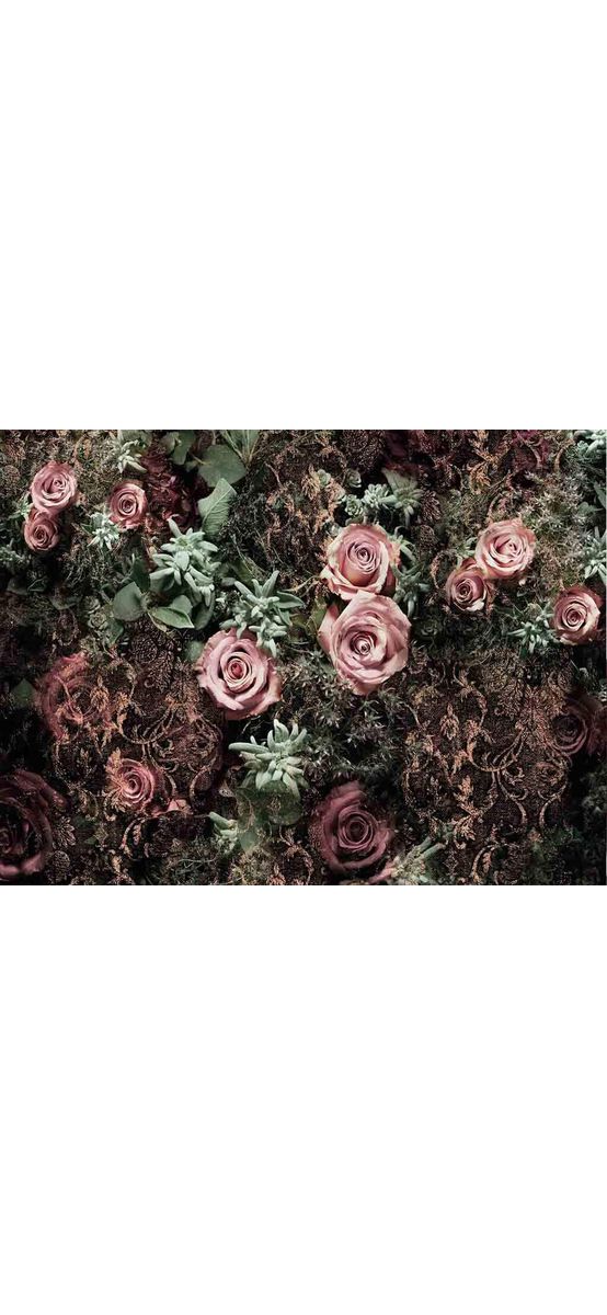 Fototapet floral Velvet, Komar, imprimeu floral, multicolor, 368 x 254 cm