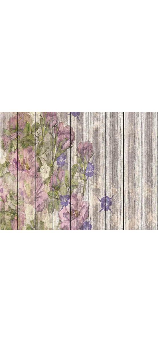 Fototapet floral Vintage Rose, Komar, multicolor, 500 x 250 cm