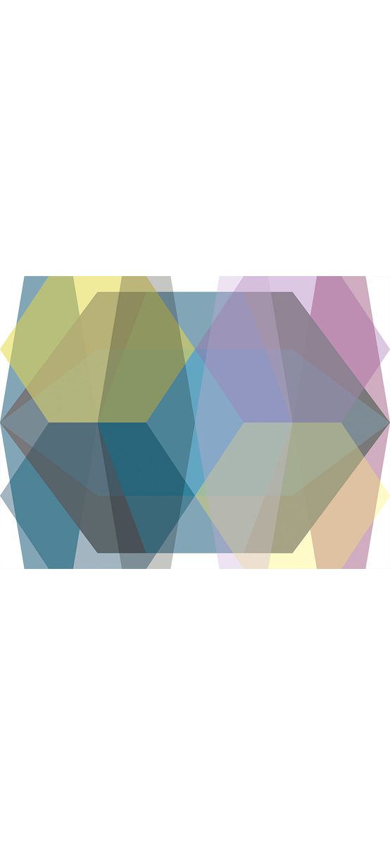 Fototapet Gem Stone Diamond, Komar, model geometric multicolor, 400x250 cm