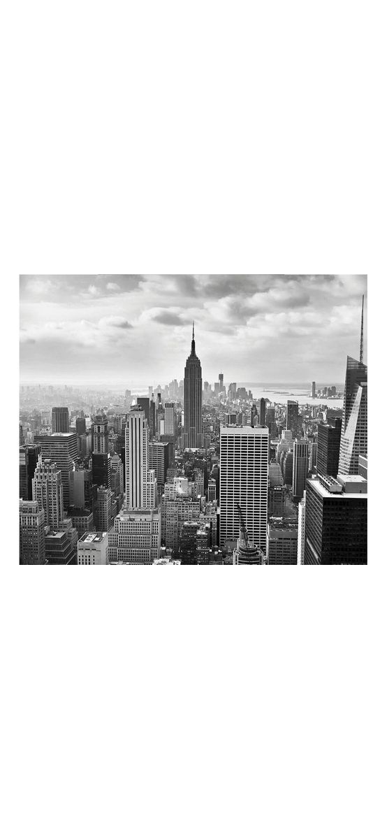 Fototapet peisaj urban NYC black and white, Komar, 368x254 cm