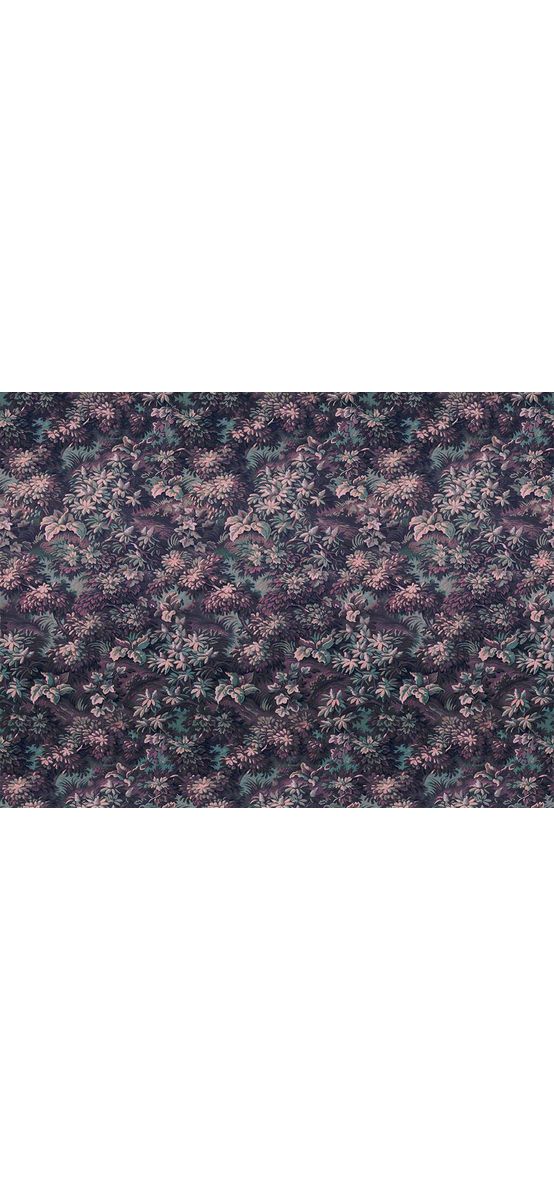 Fototapet floral Botanique Aubergine, Komar, mov, 300x280 cm