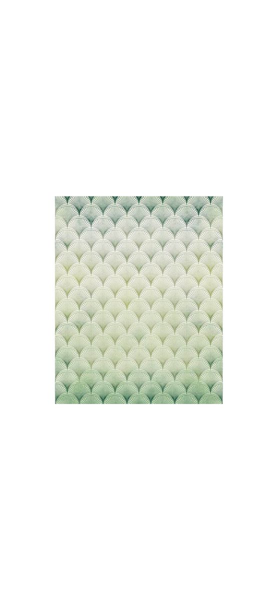 Fototapet Ecailles, Komar, model geometric verde, 200x280 cm