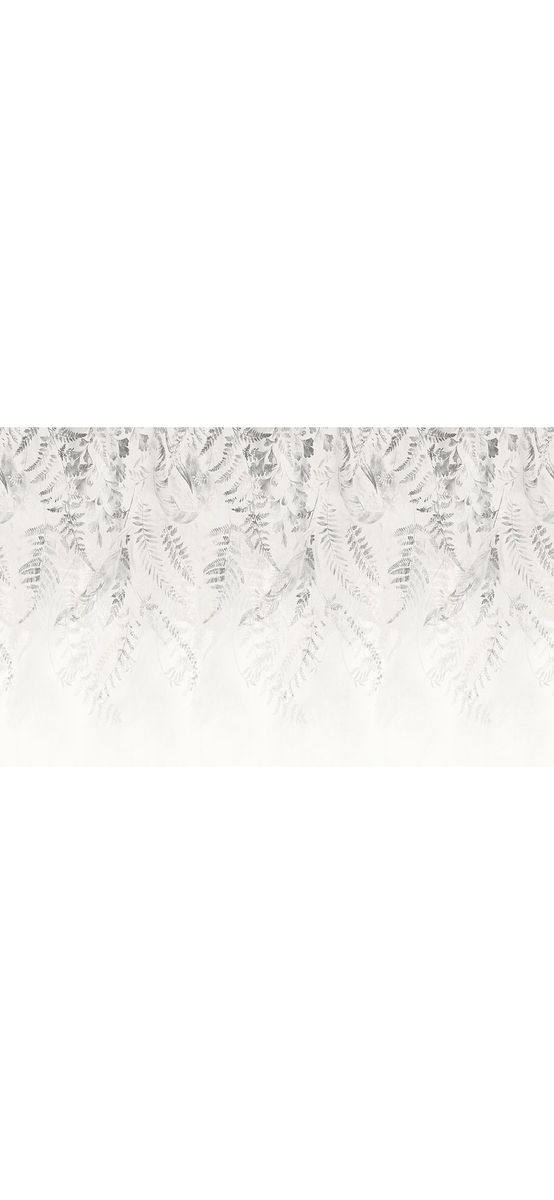 Fototapet floral gri, Komar Illuminating Ivy, pe suport vlies, 200x250 cm