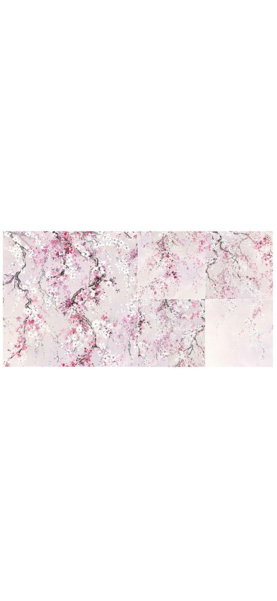 Fototapet floral roz Cherry Blossom, Komar, print digital, 300x280 cm