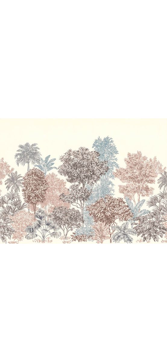 Fototapet Painted Trees, Komar, print digital, 400x280 cm