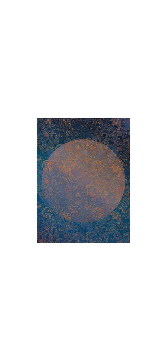 Fototapet La Lune, Komar, model geometric, albastru, 200x270 cm