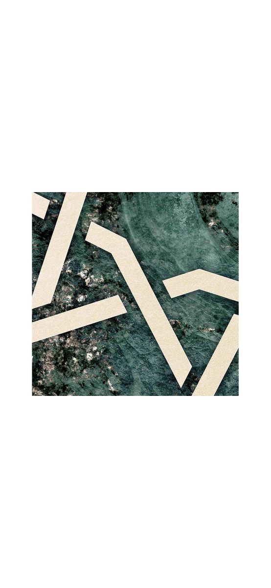 Fototapet abstract Starlight, Komar, model geometric, verde, 350x250 cm