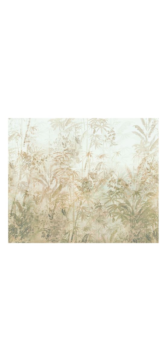 Fototapet floral bej, Komar Zen Zone, pe suport vlies, 300x250cm