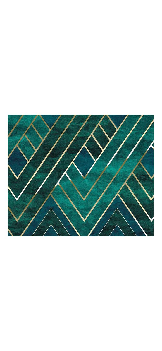 Fototapet Artdeco, Komar, model geometric verde, pe suport vlies, 300x250 cm