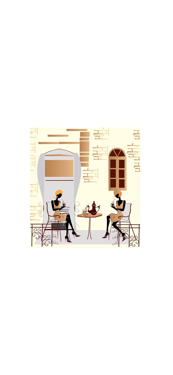 Fototapet bucătărie Street Coffee, Dimex, imprimeu grafic, maro, 225x250 cm