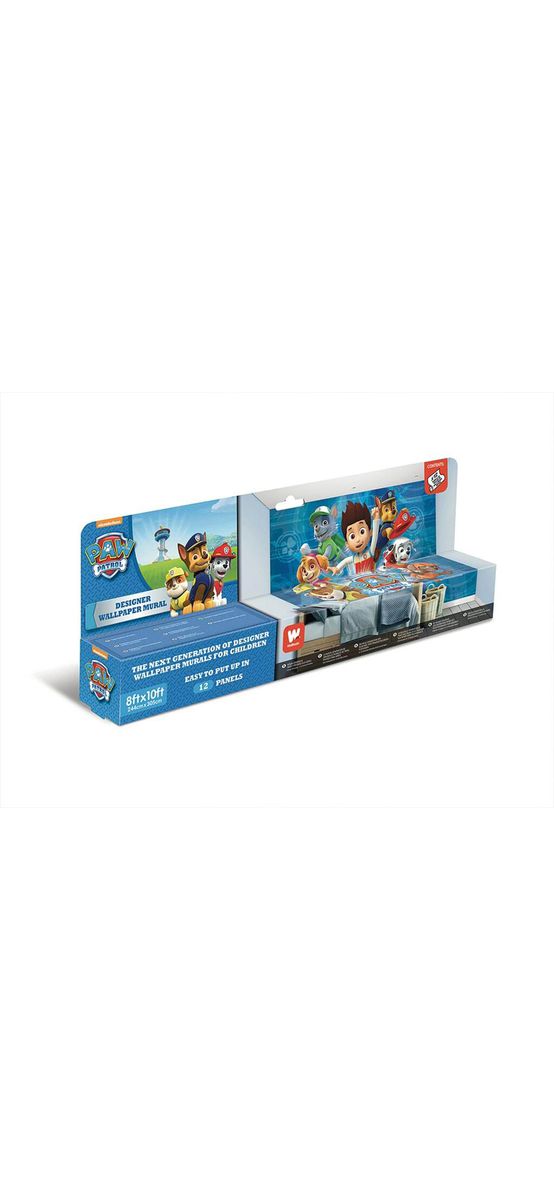 Fototapet Patrula căţeluşilor Paw Patrol, Walltastic, decorațiune pentru copii, dimensiune fototapet 304x244 cm