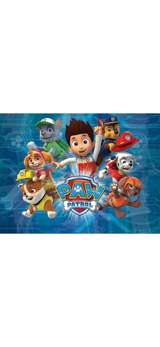 Fototapet Patrula căţeluşilor Paw Patrol, Walltastic, decorațiune pentru copii, dimensiune fototapet 304x244 cm