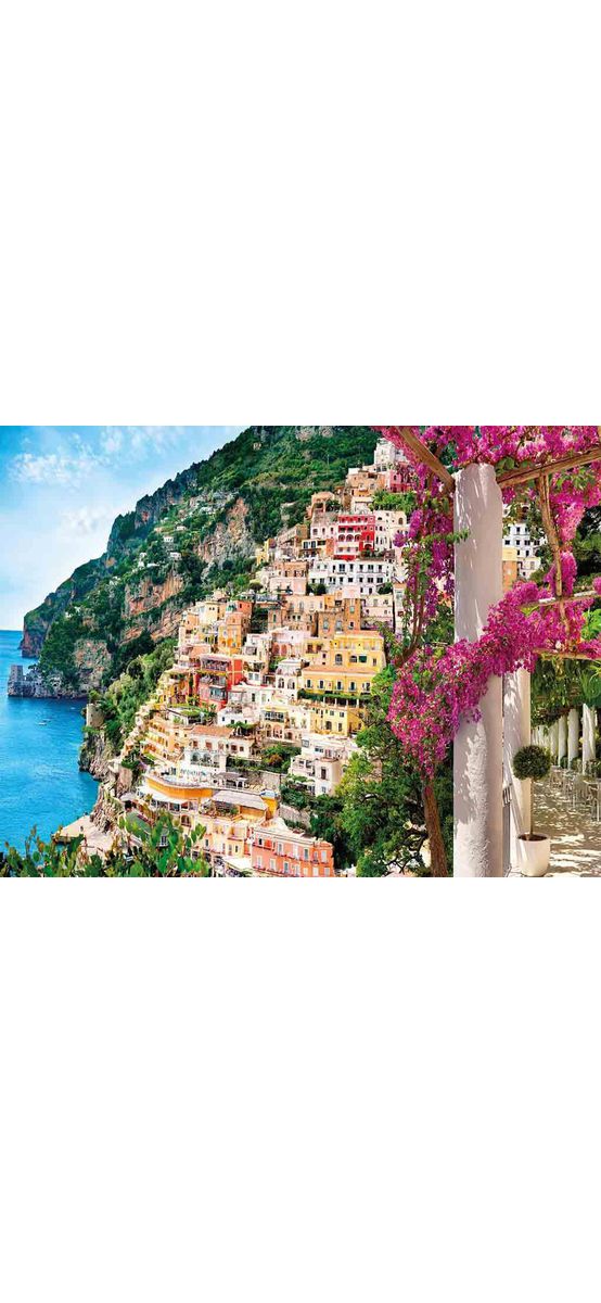 Fototapet Positano, Komar, decorațiune peisaj multicolor, dimensiune fototapet 368x248 cm
