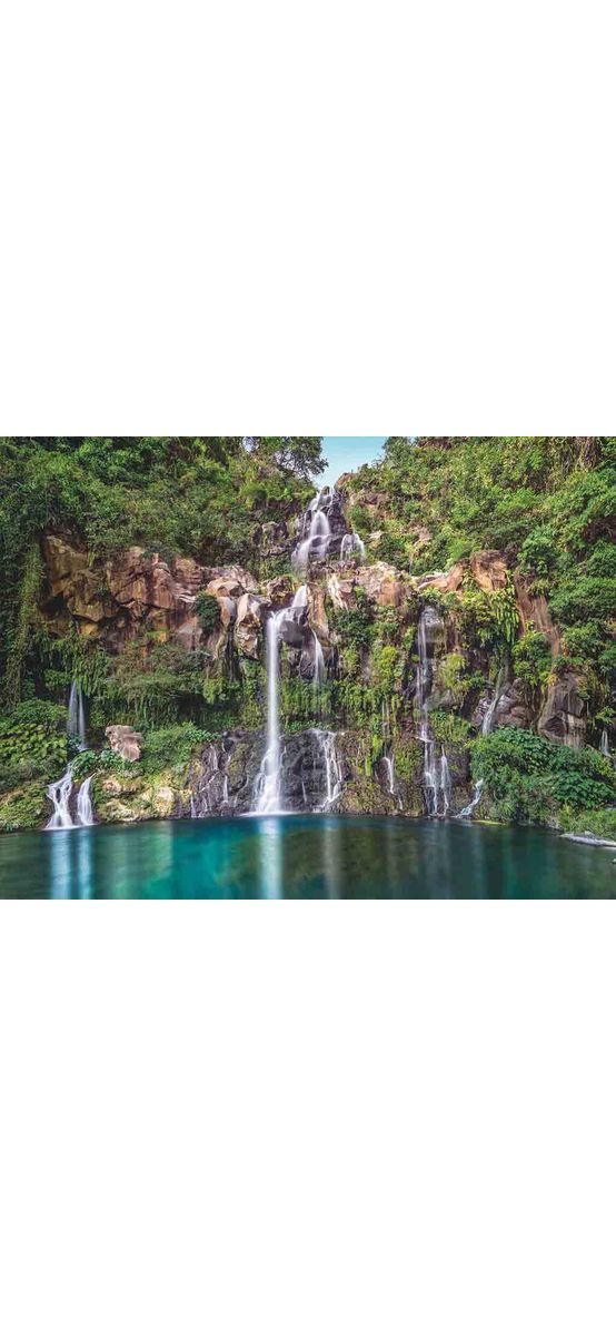 Fototapet peisaj cascadă, Komar Green Cascade, dimensiuni 368x248 cm