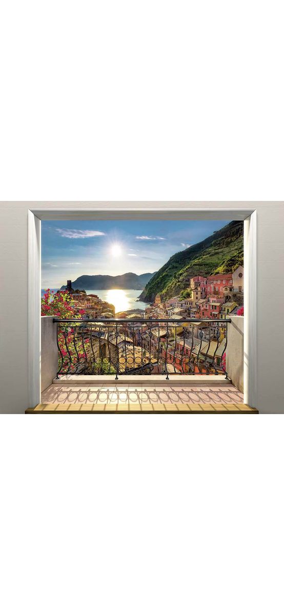 Fototapet peisaj 3D, Komar Vernazza, multicolor, dimensiuni 368x254 cm