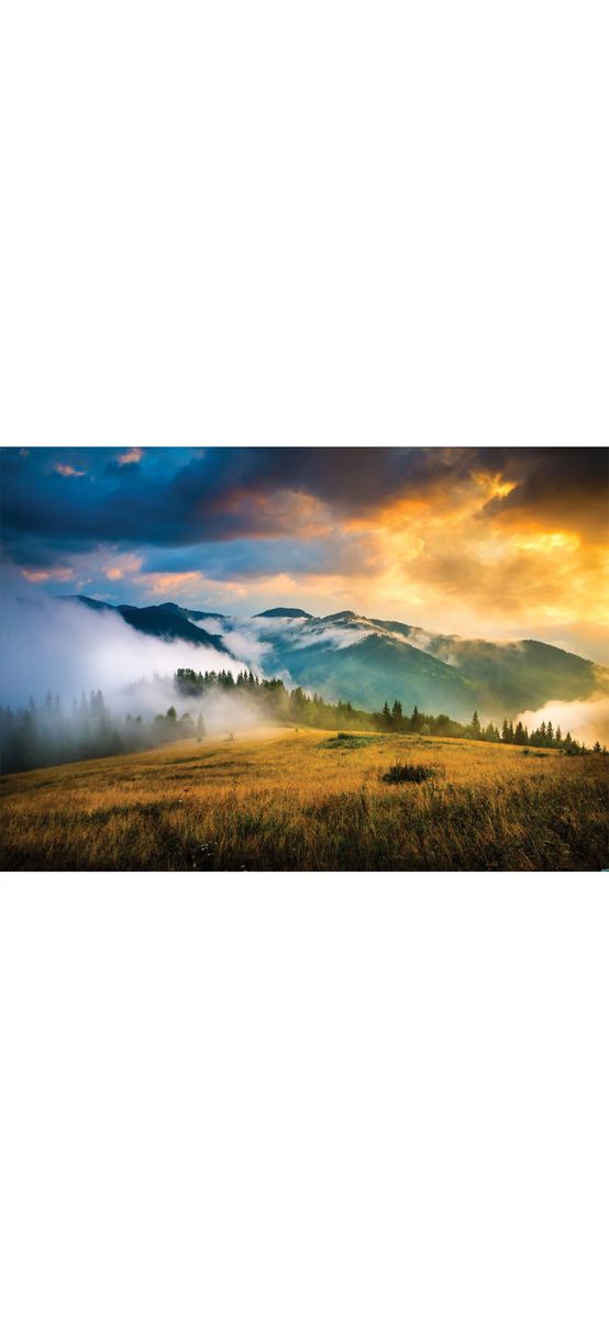 Fototapet peisaj montan, multicolor, 400x260 cm
