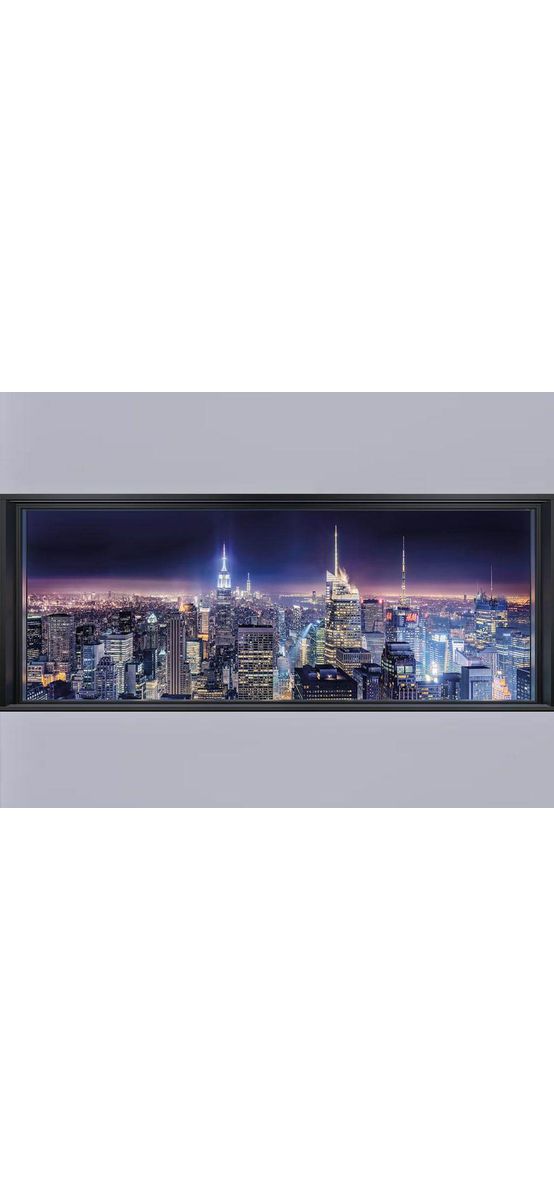 Fototapet Sparkling New York, Komar, decorațiune cu peisaj urban, fototapet 368x127 cm
