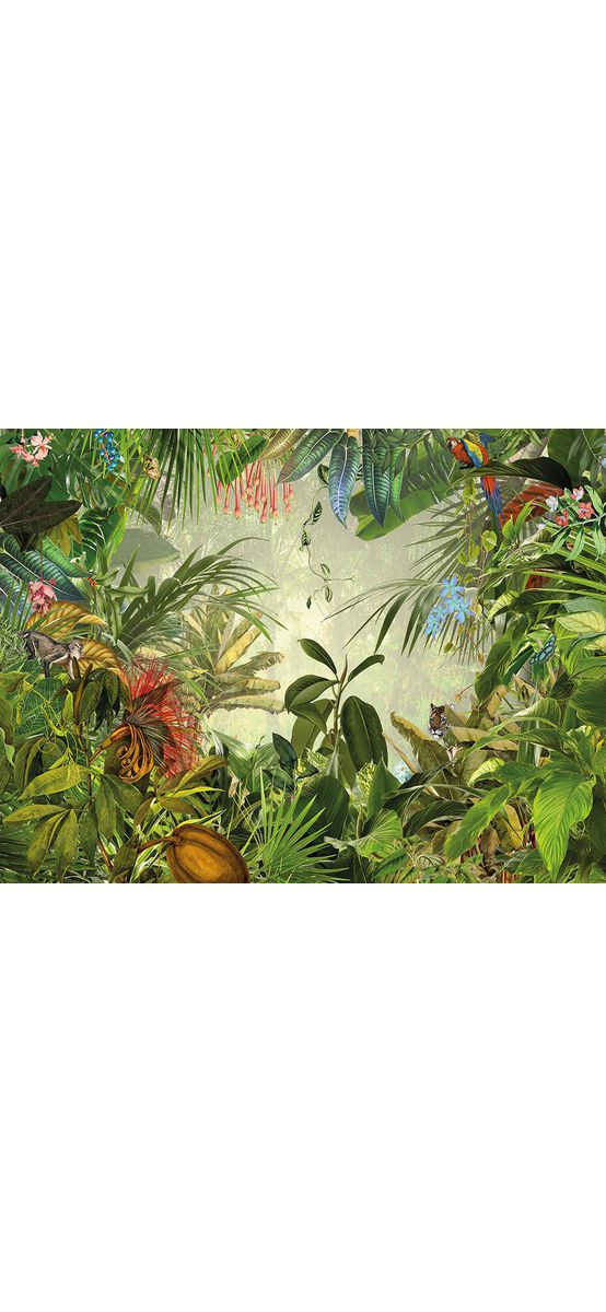 Fototapet peisaj junglă Into the wild, Komar, decor exotic, 368 x 248 cm