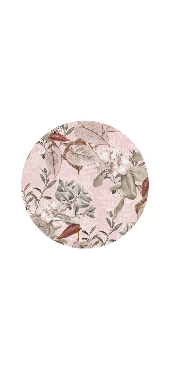 Fototapet rotund Adorn, Komar, model floral, autoadeziv, 125 cm