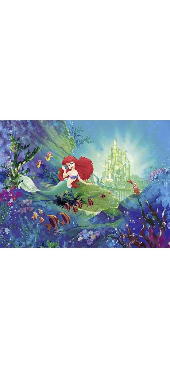 Fototapet copii Castelul sirenei Ariel, Komar, multicolor, 368x254 cm