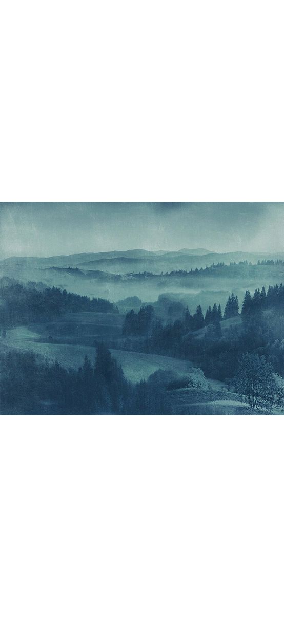 Fototapet peisaj Twilight, Komar, albastru, 400x250 cm