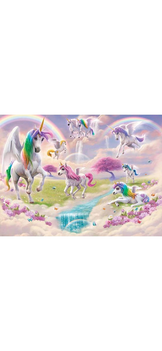 Fototapet Unicorni, Walltastic, multicolor, 305x244 cm