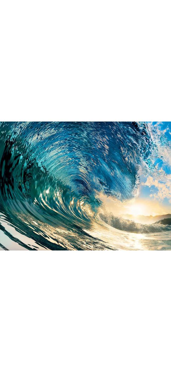 Fototapet val The Perfect Wave, Wizard+Genius, decorațiune perete, dimensiune fototapet 366x254 cm