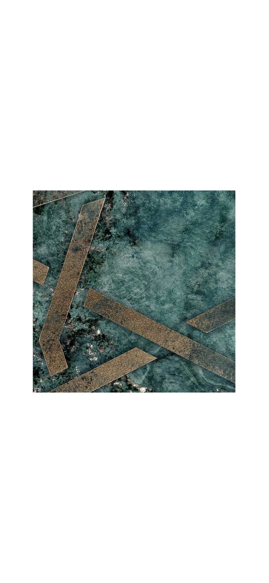 Fototapet abstract Starlight, Komar, model geometric, verde, 350x250 cm