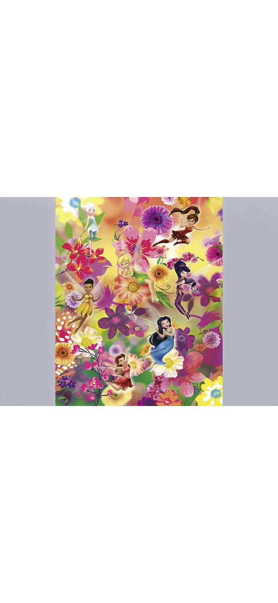 Fototapet cameră fete, Clopoţica Fairies Flowers, Komar, multicolor, 200x250 cm
