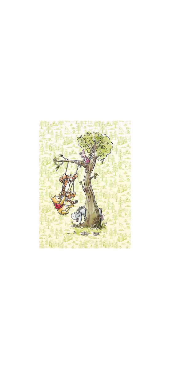 Fototapet Winnie the Pooh, Komar, In the wood - 200x280 cm