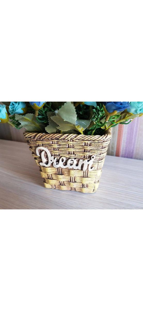 Aranjament floricele albastre în vas ceramic Dream 