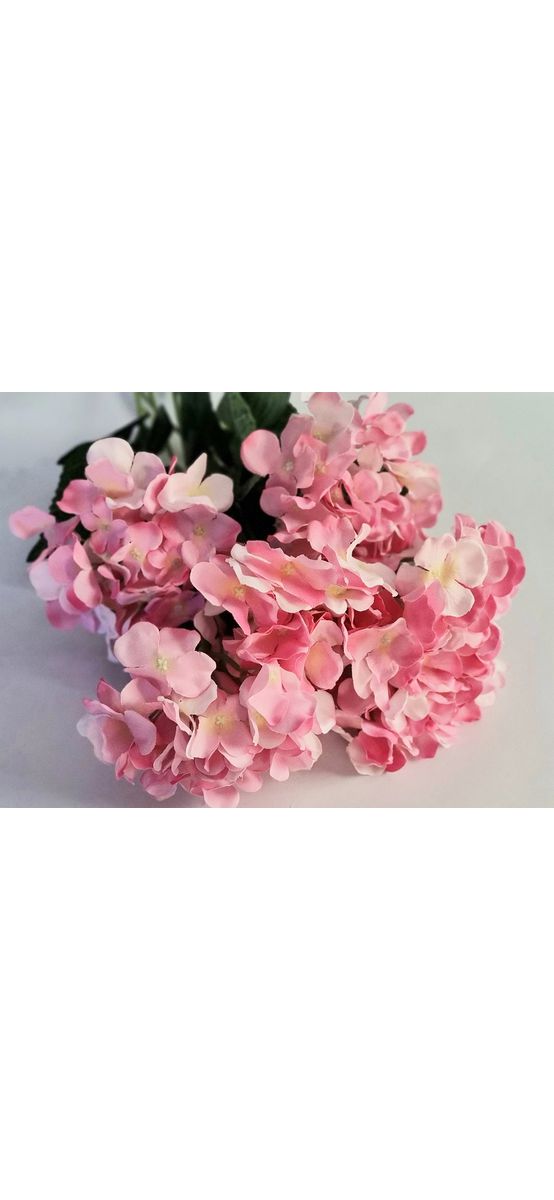 Buchet flori artificiale roz, 7 fire, 60 cm înălţime