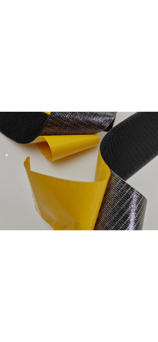 Set bandă arici, Velcro cu adeziv, benzi Hook and Loop, set bandă cu scai și puf ideală pentru cusut, role cu lățimea de 10cm - culoarea roșie