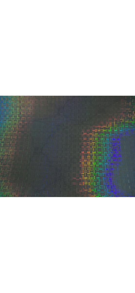 Folie hologramă, Kointec, argintie, autoadezivă, model pătrate, 100 cm lăţime