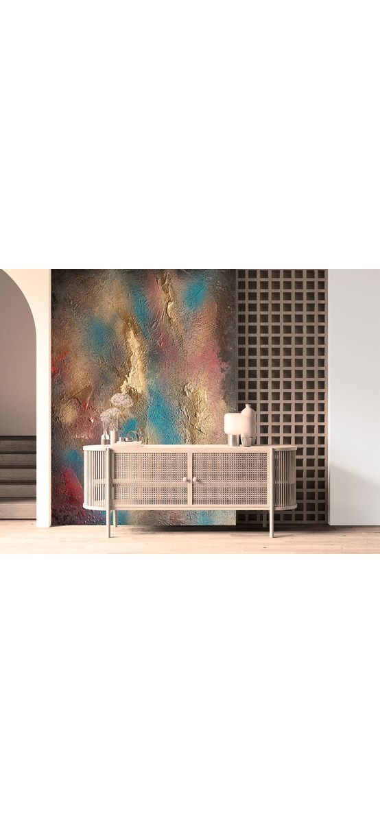 Fototapet imitaţie decorativă colorată Happiness, decor perete living, dormitor, hol, spaţii comerciale, 184x254 cm