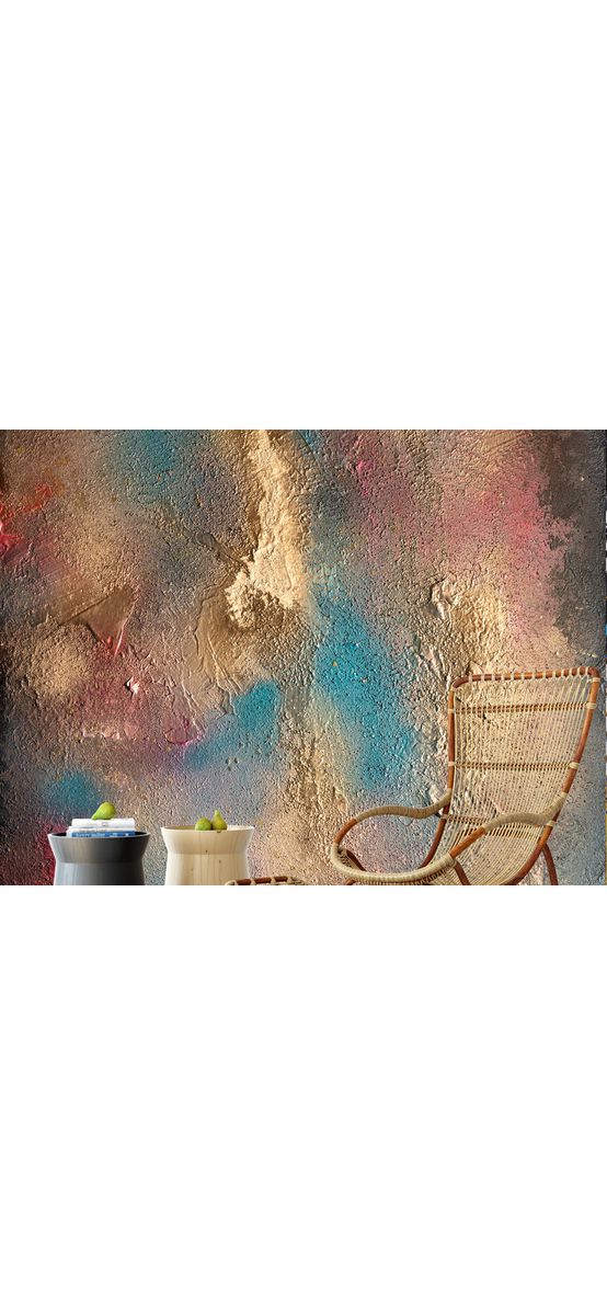 Fototapet imitaţie decorativă colorată Happiness, decor perete living, dormitor, hol, spaţii comerciale, 184x254 cm