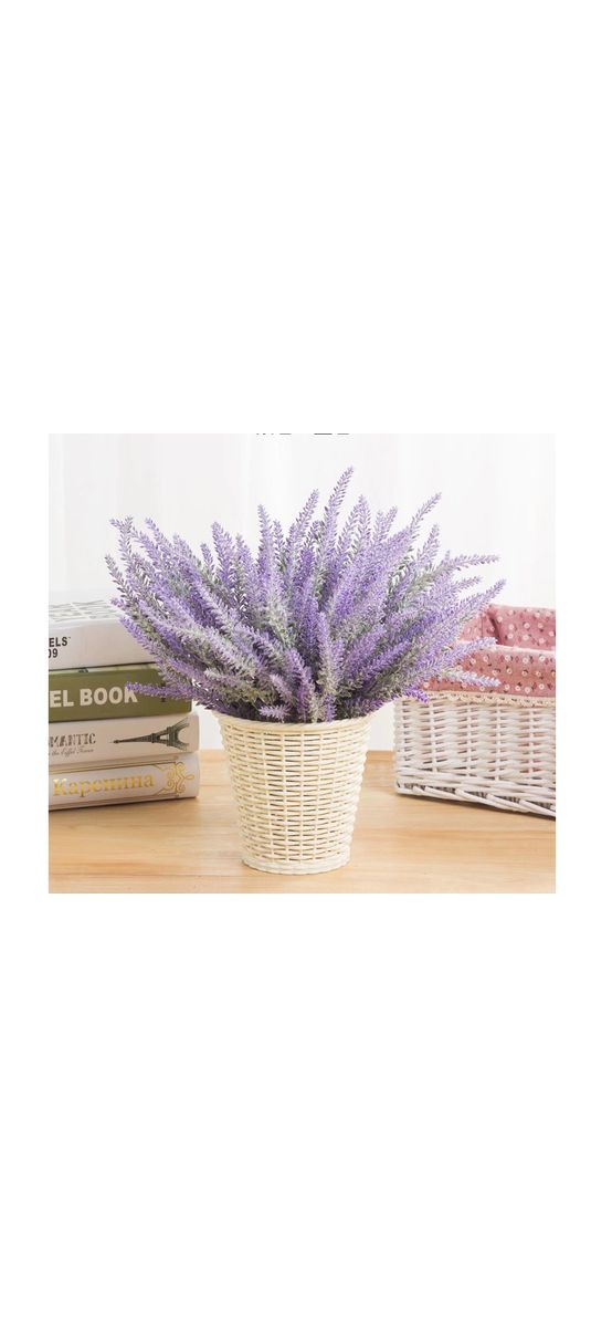 Buchet lavandă din flori artificiale, 38 cm înălţime