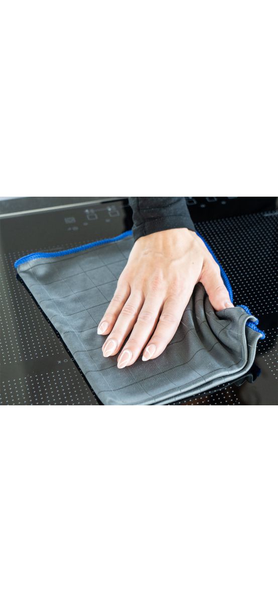 Set 2 lavete microfibră tip carbon pentru curățarea perfectă a suprafețelor din sticlă, 40x40cm