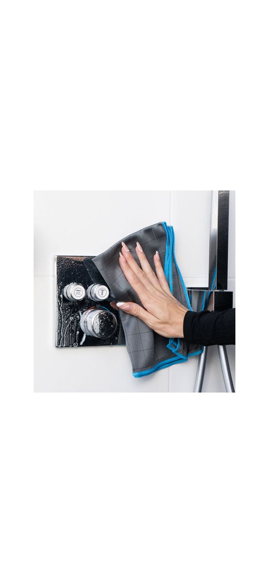 Set 2 lavete microfibră tip carbon pentru curățarea perfectă a suprafețelor din sticlă, 40x40cm