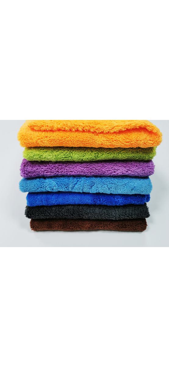 Lavetă din microfibră superpufoasă pentru uscare, curățare, ștergere, dimensiune 40x40 cm - set 7 bucăți