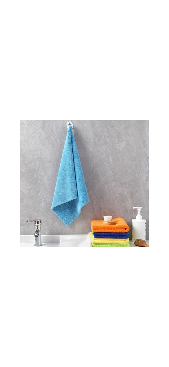 Lavetă din microfibră superpufoasă pentru uscare, curățare, ștergere, dimensiune 40x40 cm - set 7 bucăți