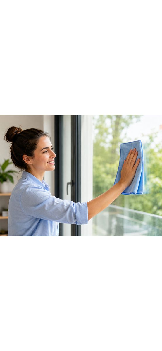 Set 3 lavete premium din microfibră cu striații, 30 x 30 cm – pentru sticlă și ecrane