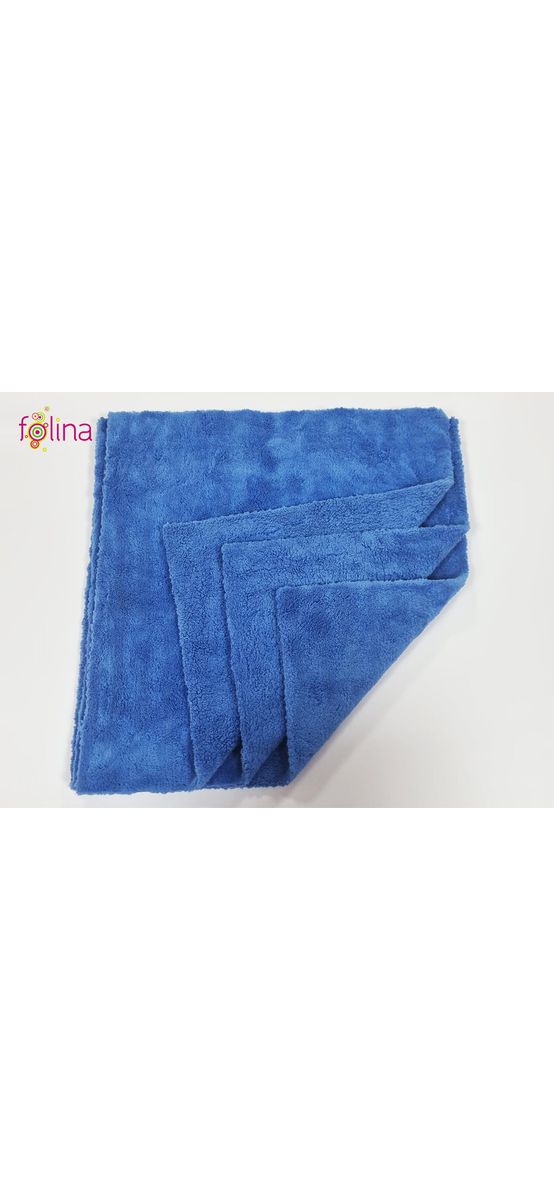 Set 3 lavete microfibră pentru praf, Folina LVT57 albastre, 40x40 cm
