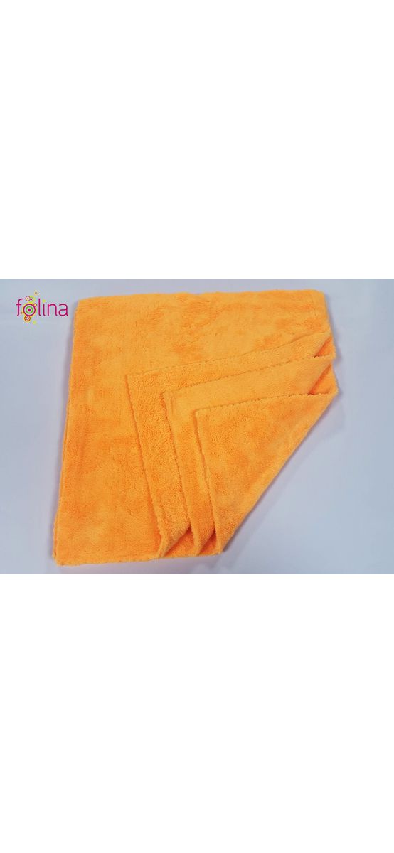 Set 3 lavete microfibră pentru praf, Folina LVT57 portocalii, 40x40 cm